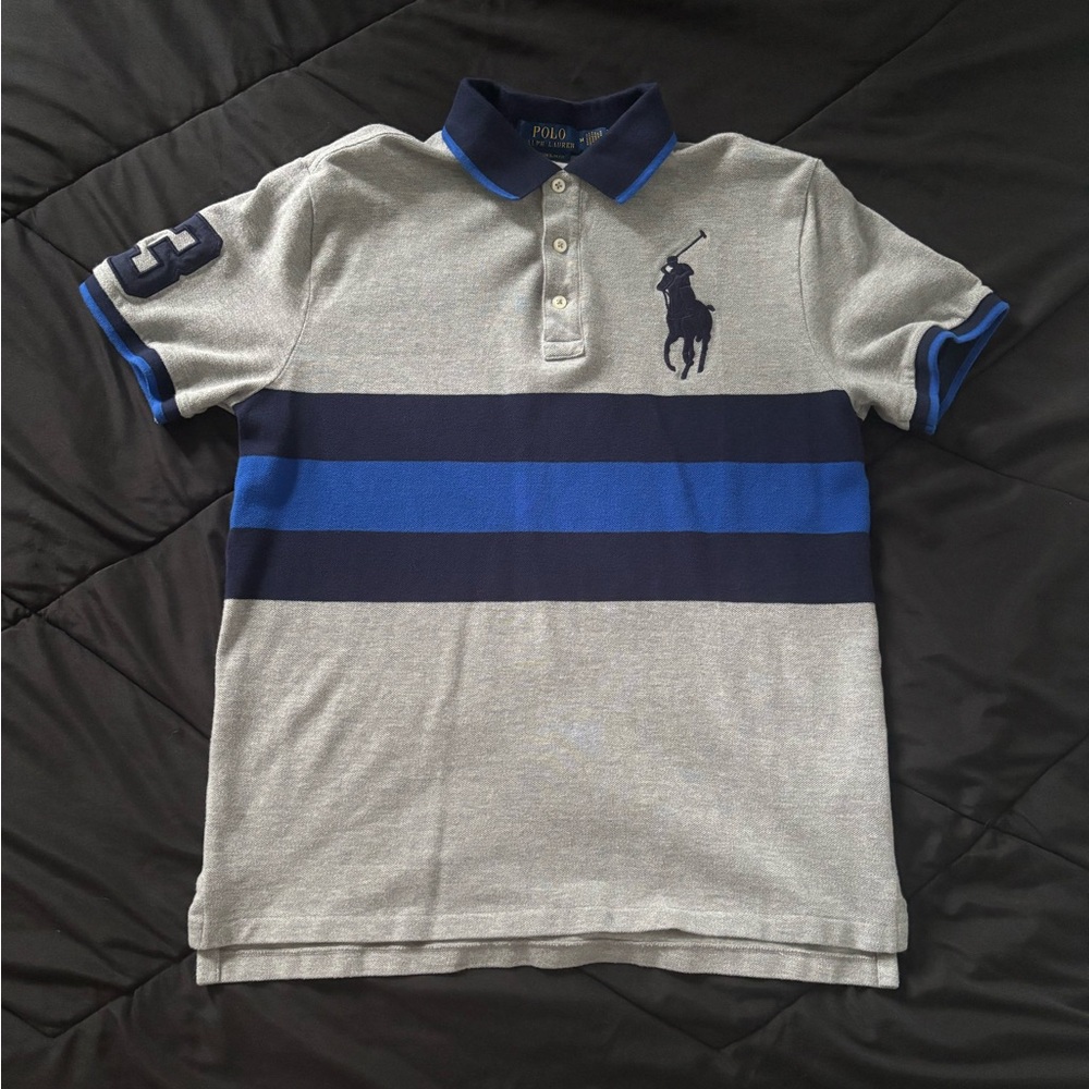 Polo Ralph Lauren Gray/Blue Polo Shirt